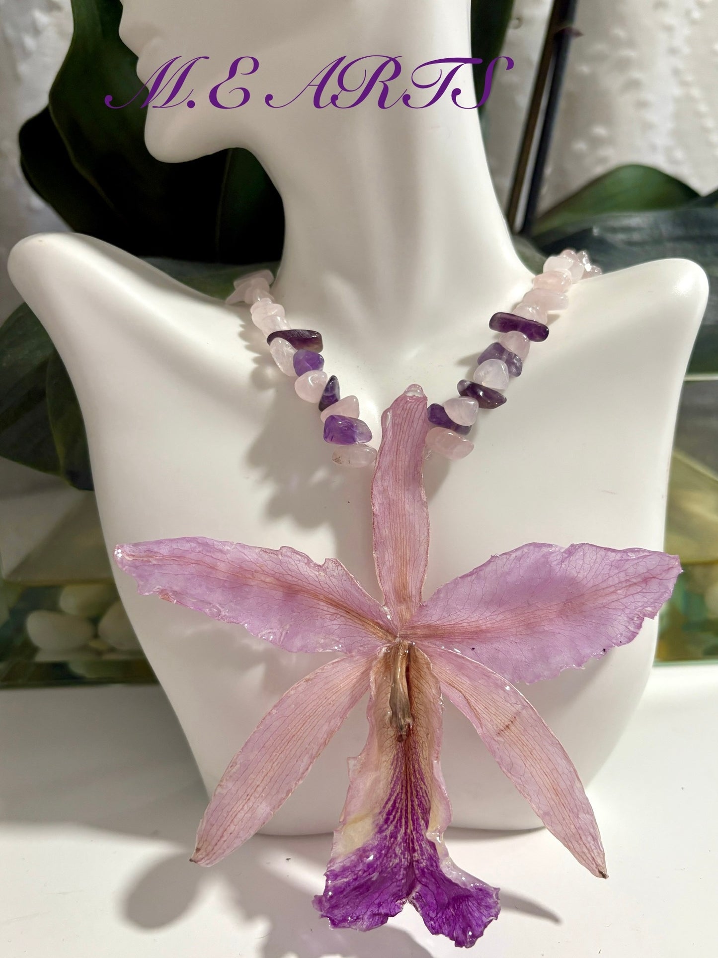 Cuban Orchid Necklace