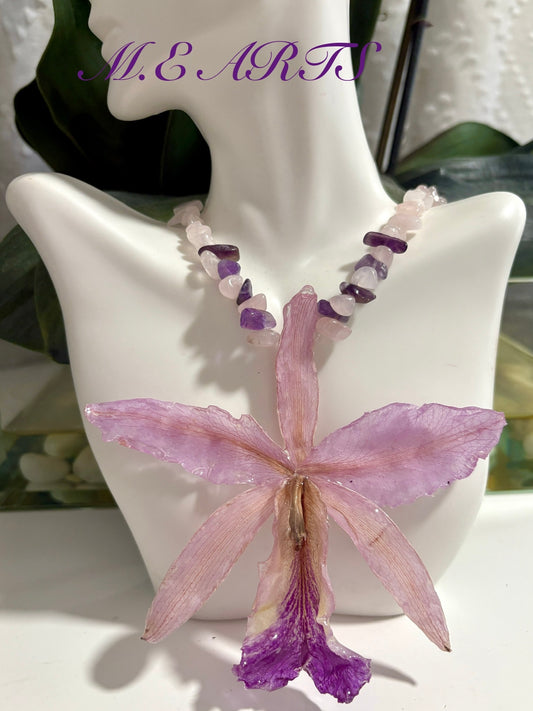 Cuban Orchid Necklace