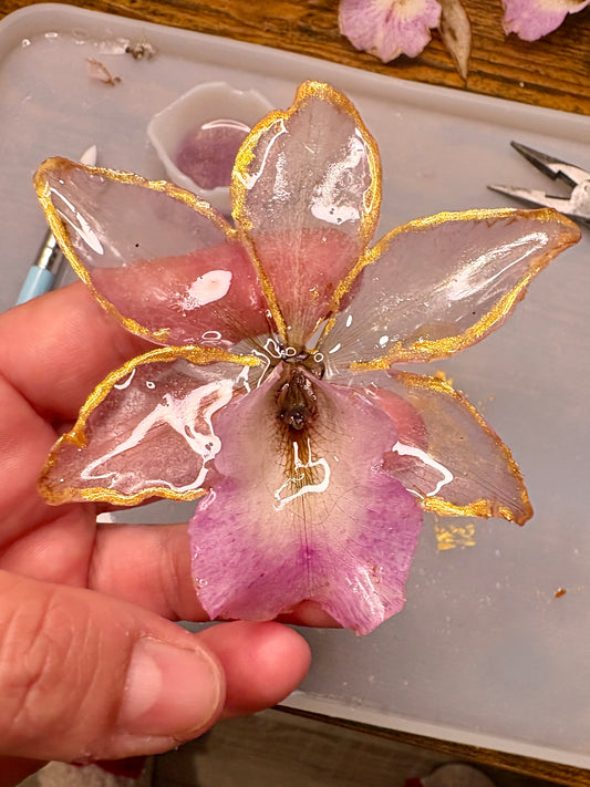 Crystal Orchid Necklace