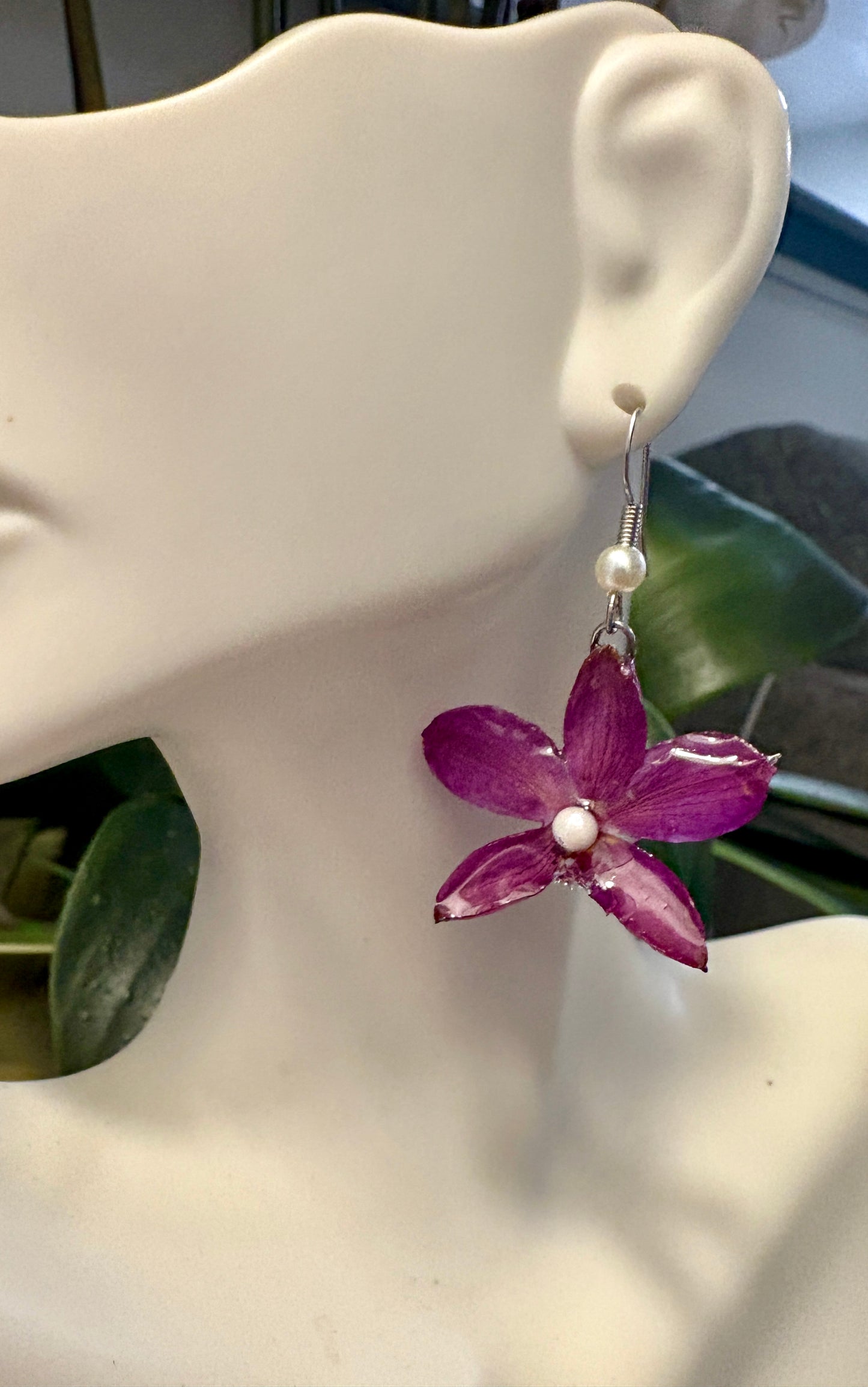 Mini Orchid Earrings