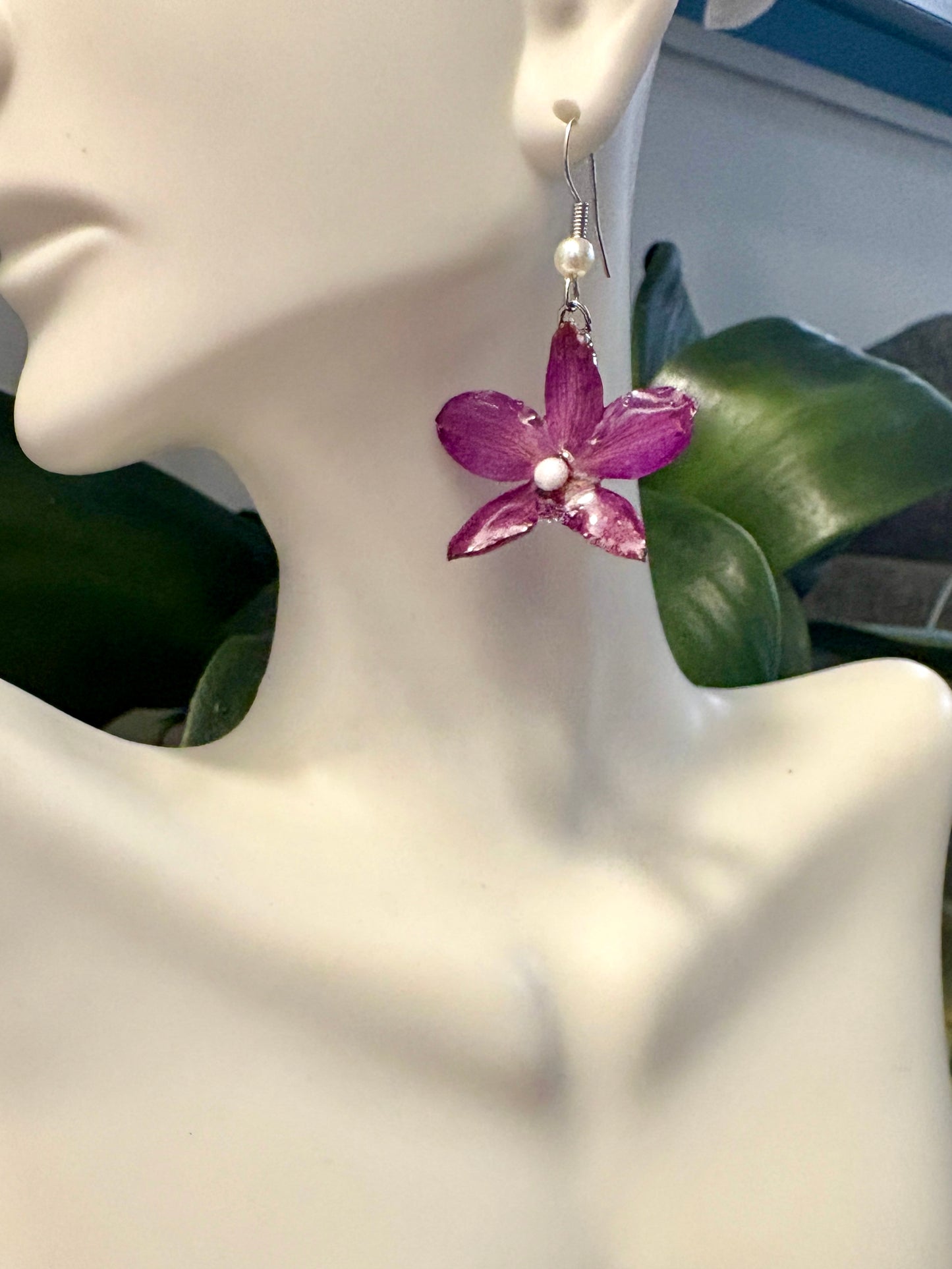 Mini Orchid Earrings